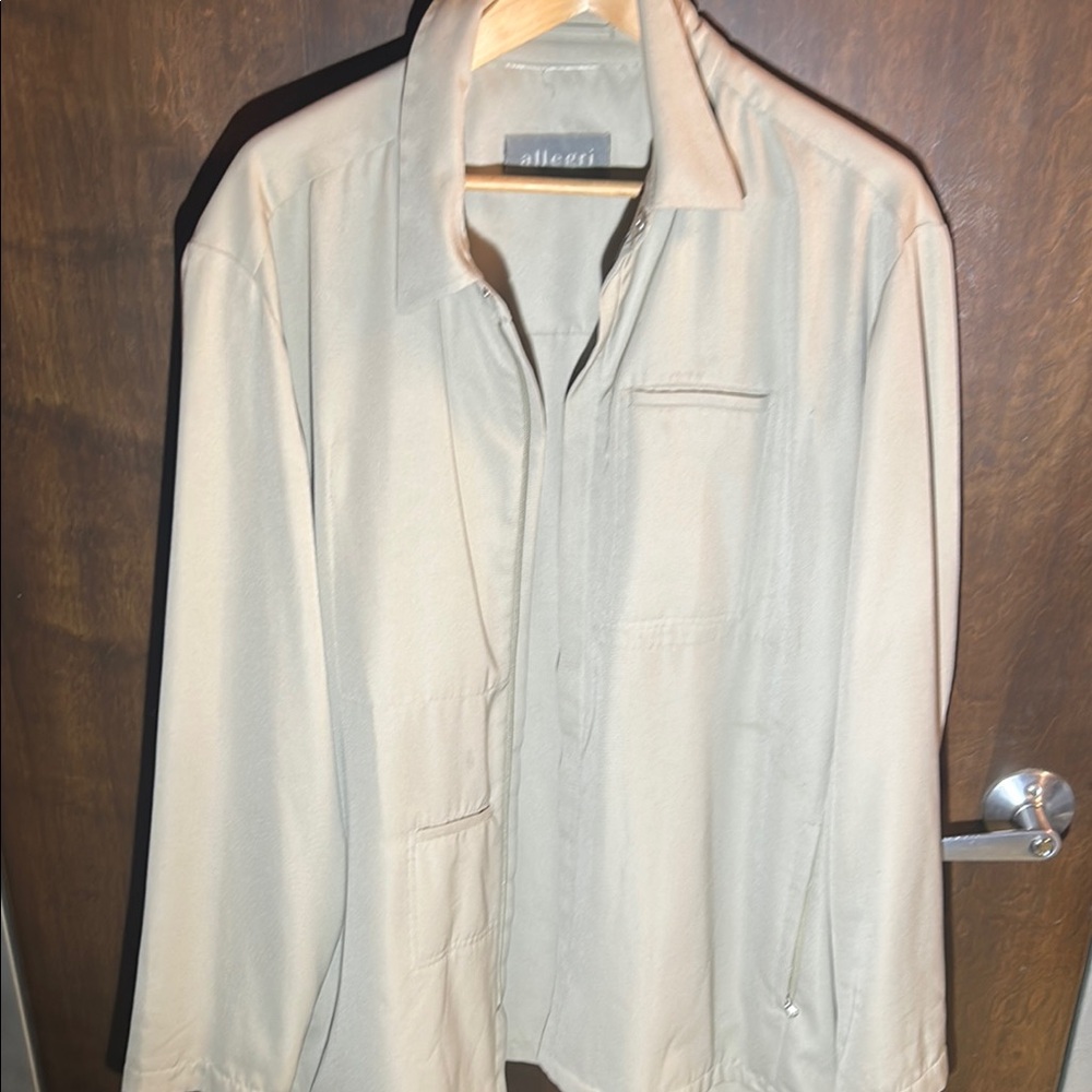 Allegri Beige Lightweight Shirt Jacket